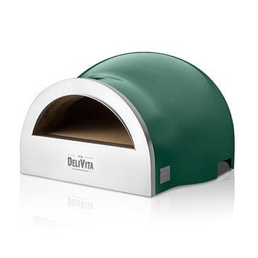 Delivita Wood - Fired Pizza Oven Emerald Green - Discontinued Colour - Kitchen In The Garden