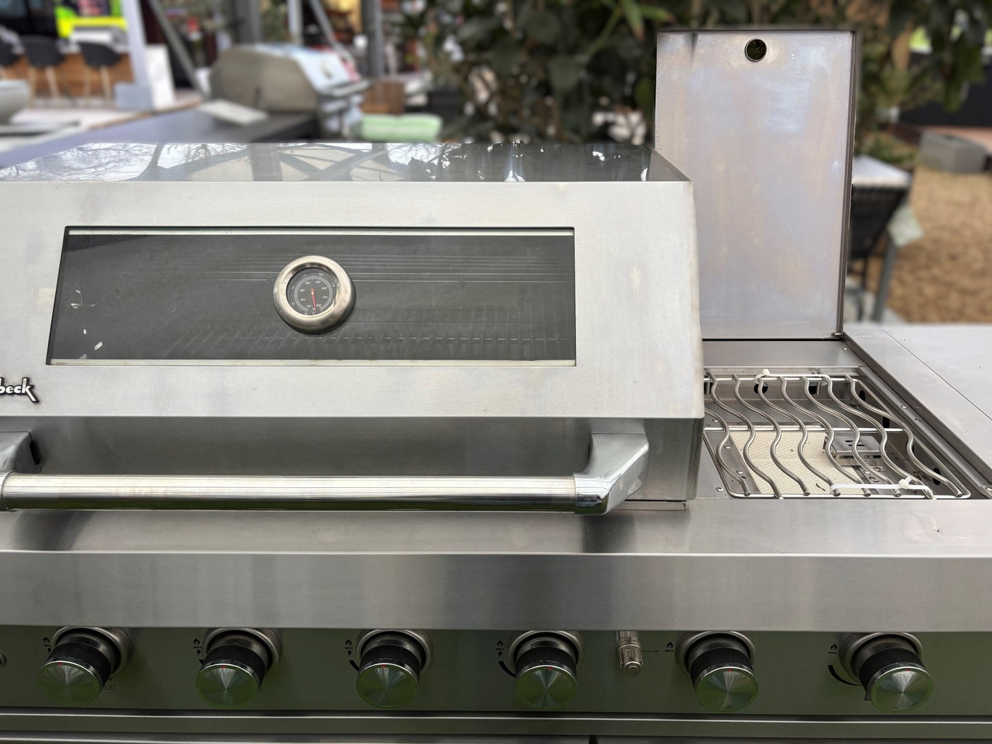 Ex - Display Buschbeck Oxford Outdoor Kitchen 4 burner Stainless Steel - Kitchen In The Garden