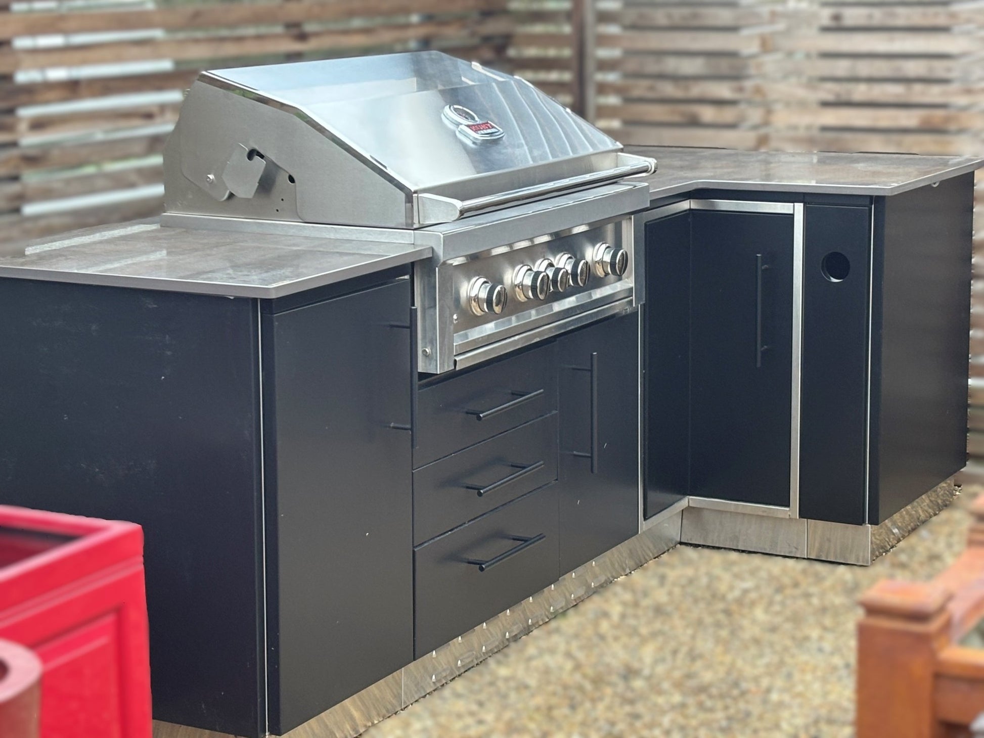 Ex - Display Sunstone Modular Kitchen with Ruby 4 Burner Grill - Kitchen In The Garden