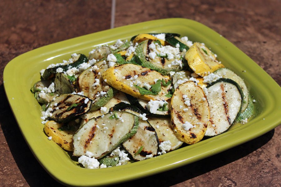 Grilled Cumin & Lime Marinated Summer Courgette - Kitchen In The Garden