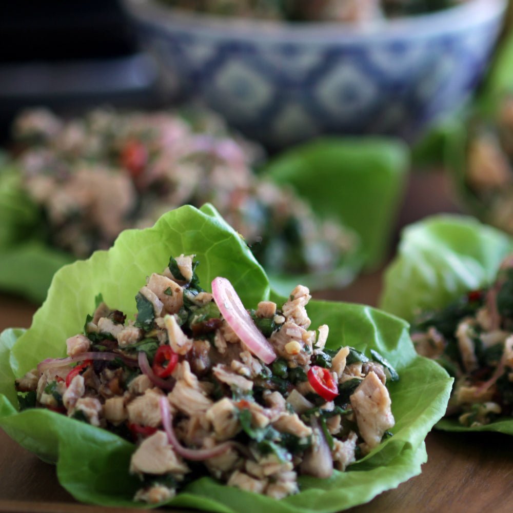 Grilled Larb Gai – Thai Chicken and Herb Salad - Kitchen In The Garden