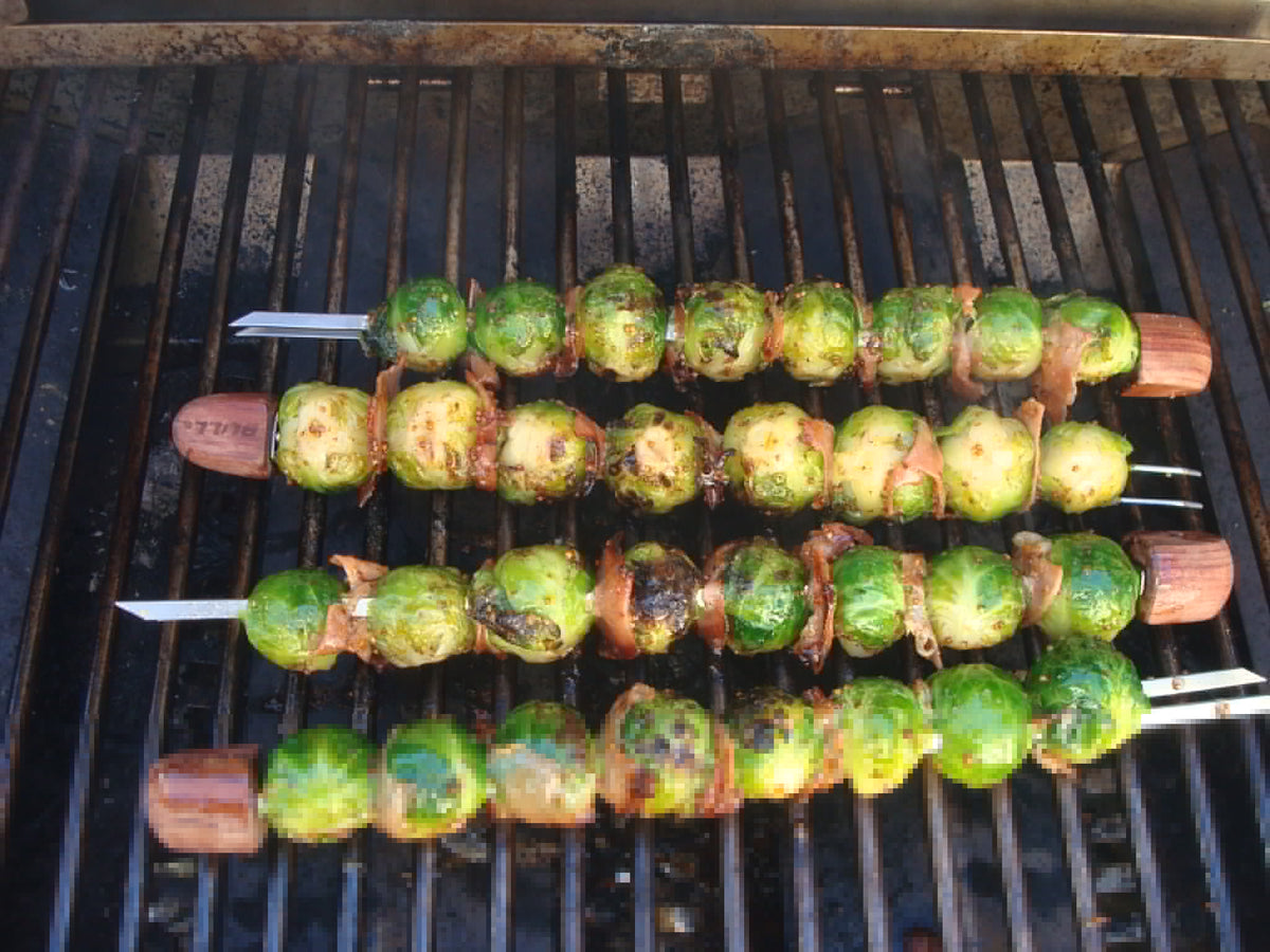 Honey Glazed Brussels Sprouts with Prosciutto - Kitchen In The Garden