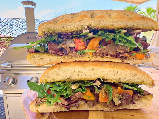 Italian Steak Sandwich on the Plancha - Kitchen In The Garden