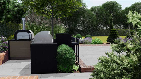 Lumion visualisation of an outdoor kitchen with a pizza oven