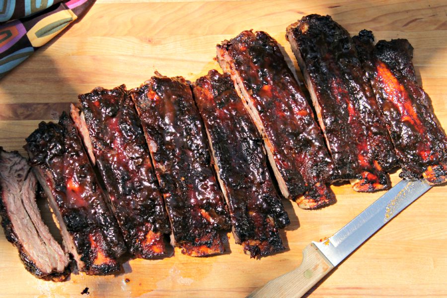 Maple Chipotle Beef Back Ribs on the Gas Grill - Kitchen In The Garden
