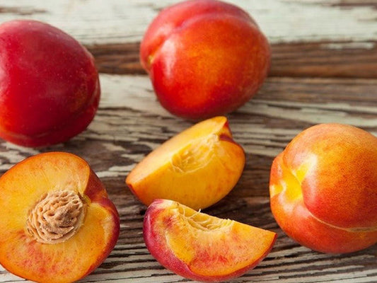 Maple Wood - Fired Nectarines with Nut Praline - Kitchen In The Garden