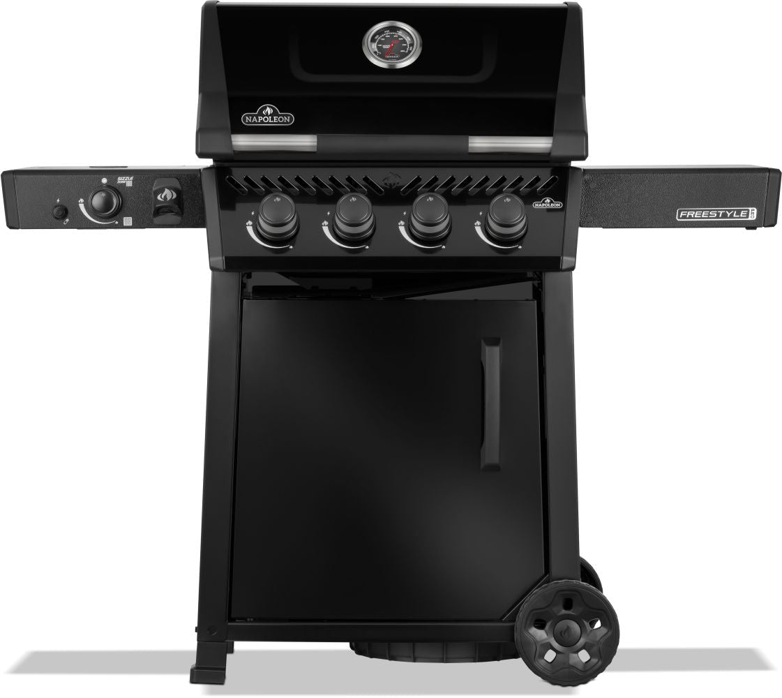 Napoleon Freestyle 425 and Infrared Side Burner with Cart - Kitchen In The Garden