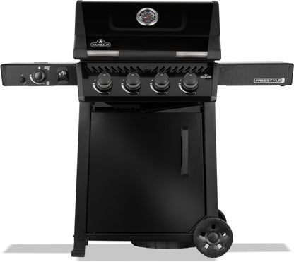 Napoleon Freestyle 425 and Infrared Side Burner with Cart - Kitchen In The Garden