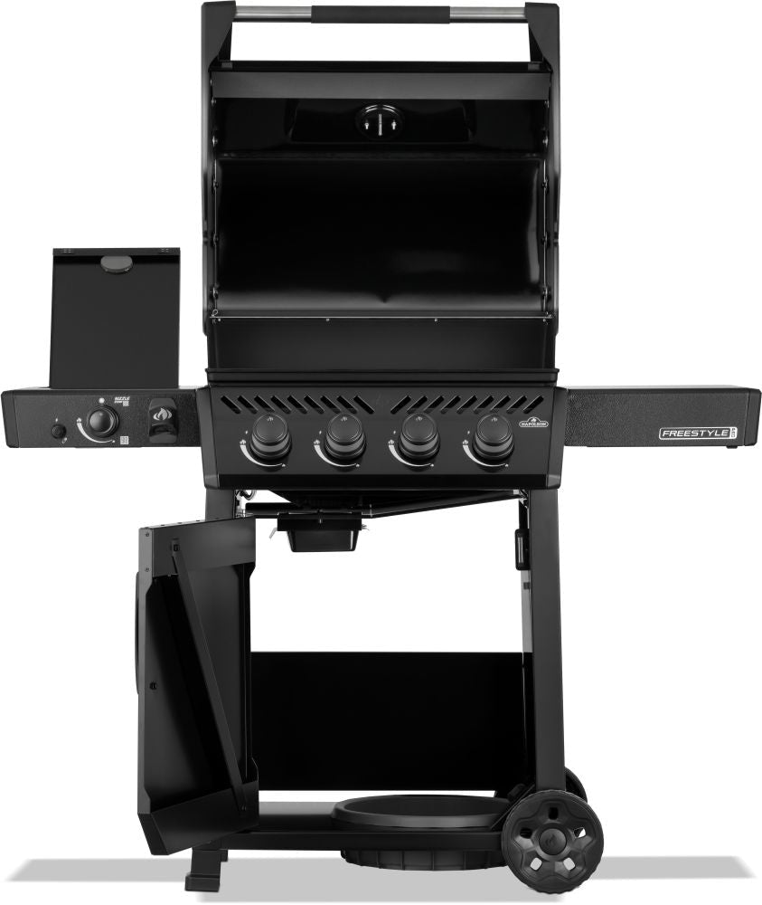 Napoleon Freestyle 425 and Infrared Side Burner with Cart - Kitchen In The Garden