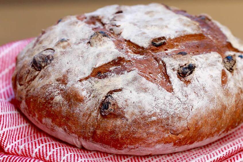 No - Knead Cinnamon Raisin Bread - Kitchen In The Garden