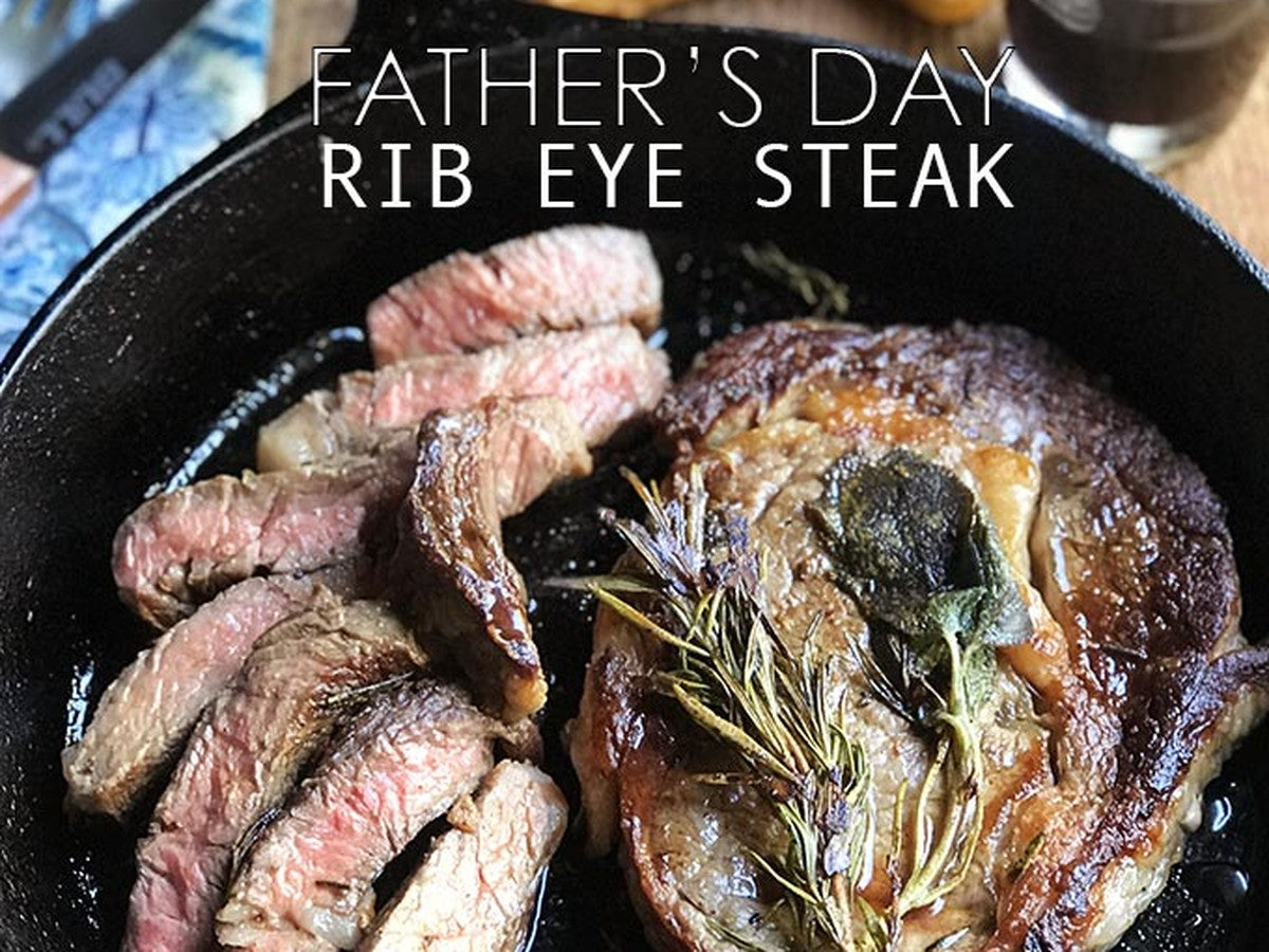 Pan Seared Rib - Eye Steak - Kitchen In The Garden