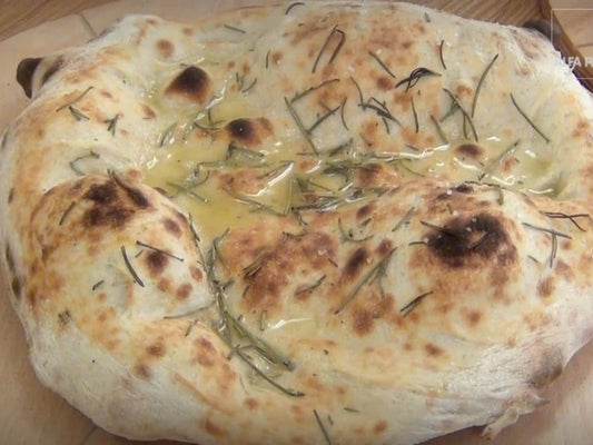 Rosemary & Sea Salt Focaccia Pizza - Kitchen In The Garden