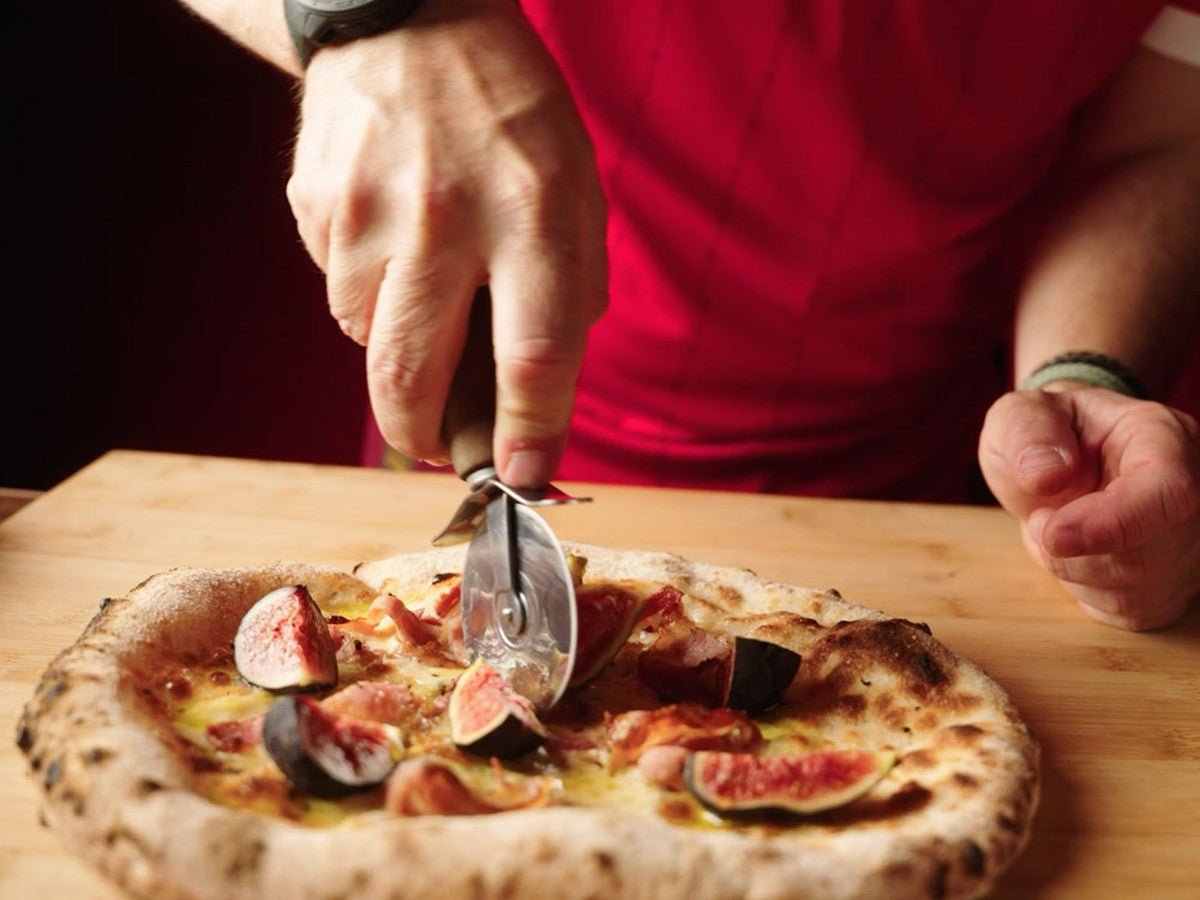 Swiss Emmental, Fig and Pancetta Pizza - Kitchen In The Garden