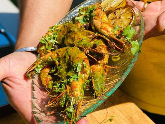 Vietnamese BBQ Prawns - Kitchen In The Garden