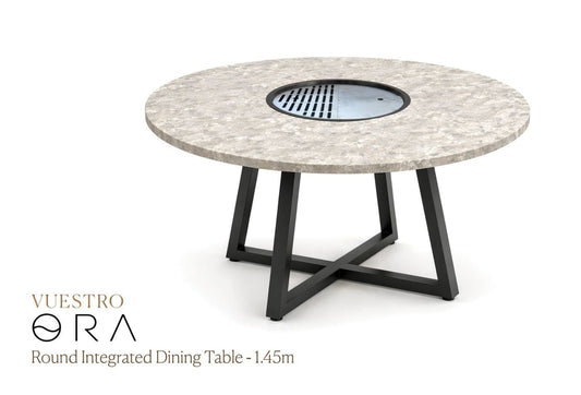 Vuestro Ora - Round Integrated Dining Table - Kitchen In The Garden