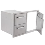 Whistler Burford Double Drawer Single Door Combo - Kitchen In The Garden
