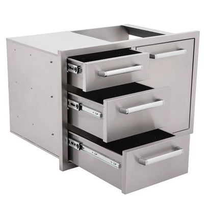 Whistler Burford Triple Drawer Bin Drawer Combo - Kitchen In The Garden