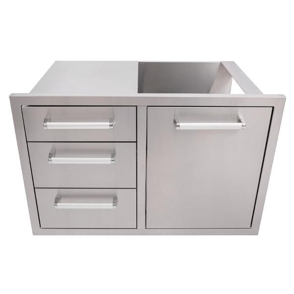 Whistler Burford Triple Drawer Bin Drawer Combo - Kitchen In The Garden