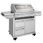 Buy the Beefeater 7000 Series Premium 4 Burner BBQ & Side Burner Trolley direct from Kitchen in the Surrey