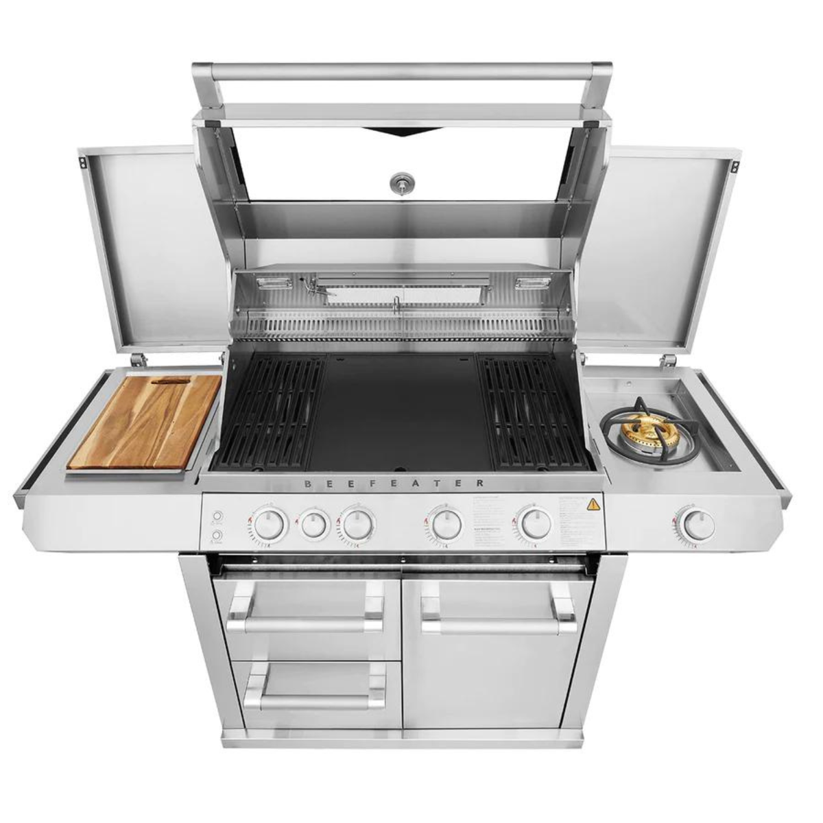 Beefeater 7000 Series Premium 4 Burner BBQ & Side Burner Trolley