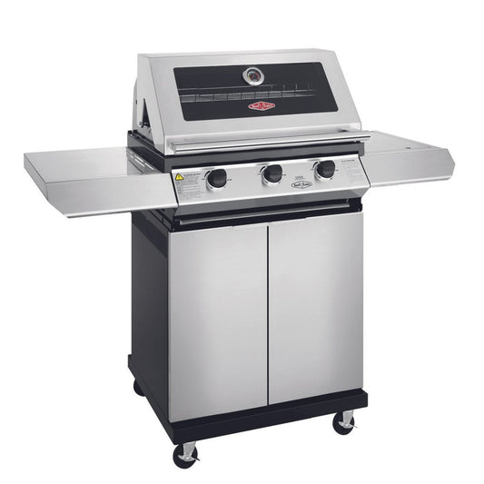 Beefeater 1200S 3 Burner Grill and Side Burner with Cart - Kitchen In The Garden