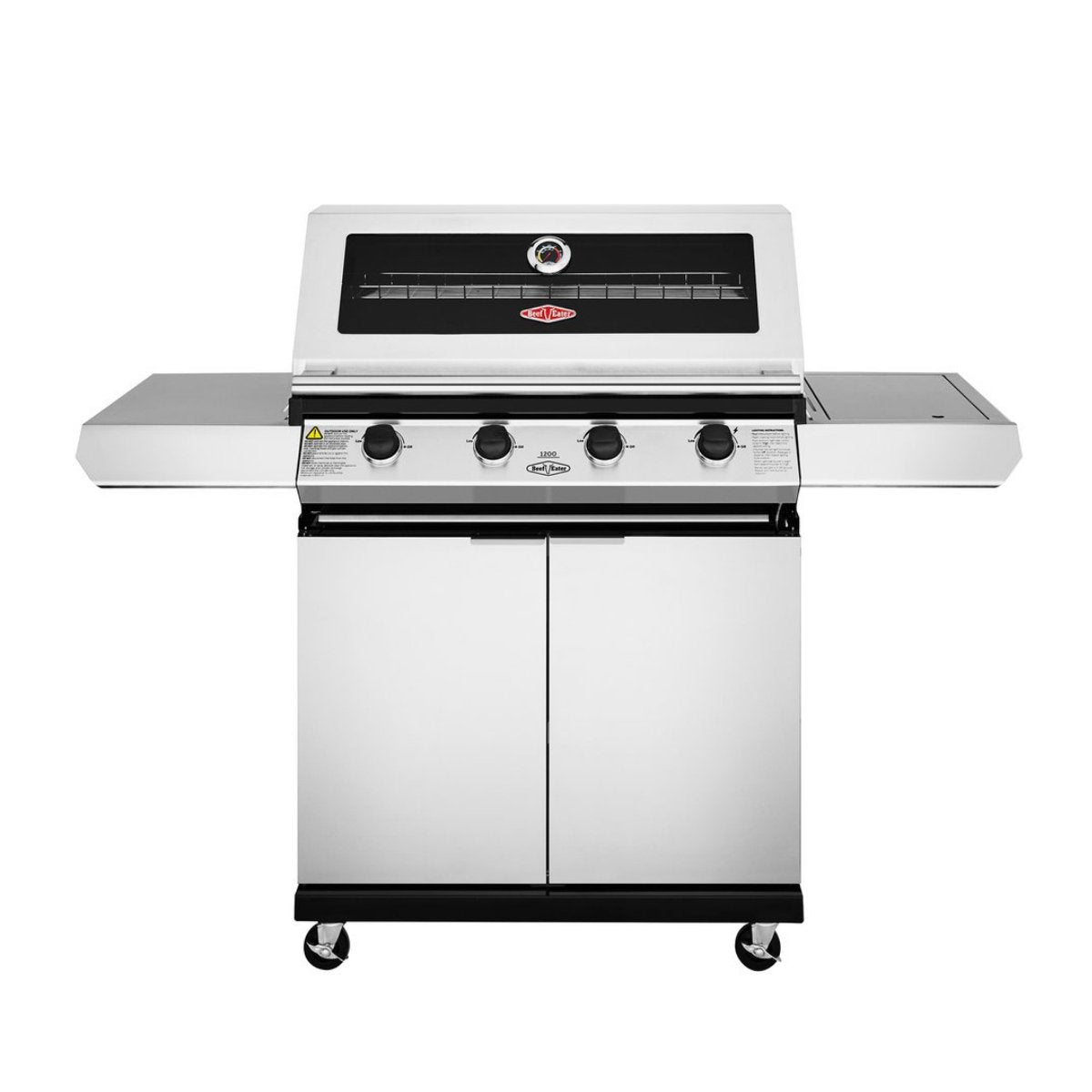 Beefeater 1200S 4 Burner Grill and Side Burner with Cart - Kitchen In The Garden