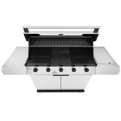 Beefeater 1200S 5 Burner Grill and Side Burner with Cart - Kitchen In The Garden