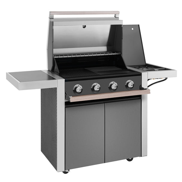 Beefeater 1500 4 Burner Grill and Side Burner with Cart - Kitchen In The Garden