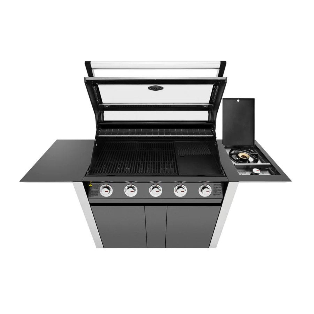 Beefeater 1600E 5 Burner Grill and Side Burner with Cart - Kitchen In The Garden