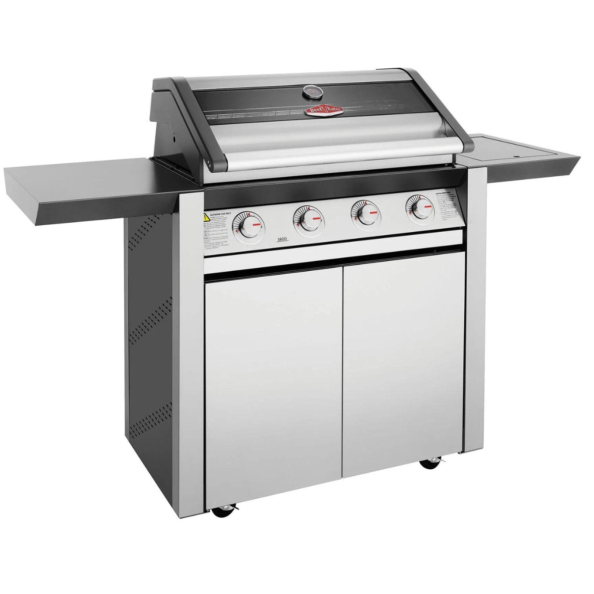 Beefeater 1600S 4 Burner Grill and Side Burner with Cart - Kitchen In The Garden