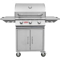 Bull Steer Grill with Cart - Kitchen In The Garden
