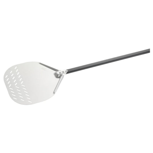 Gi. Metal Aurora 36cm Aluminium Pizza Half Perforated Pizza Peel - Kitchen In The Garden