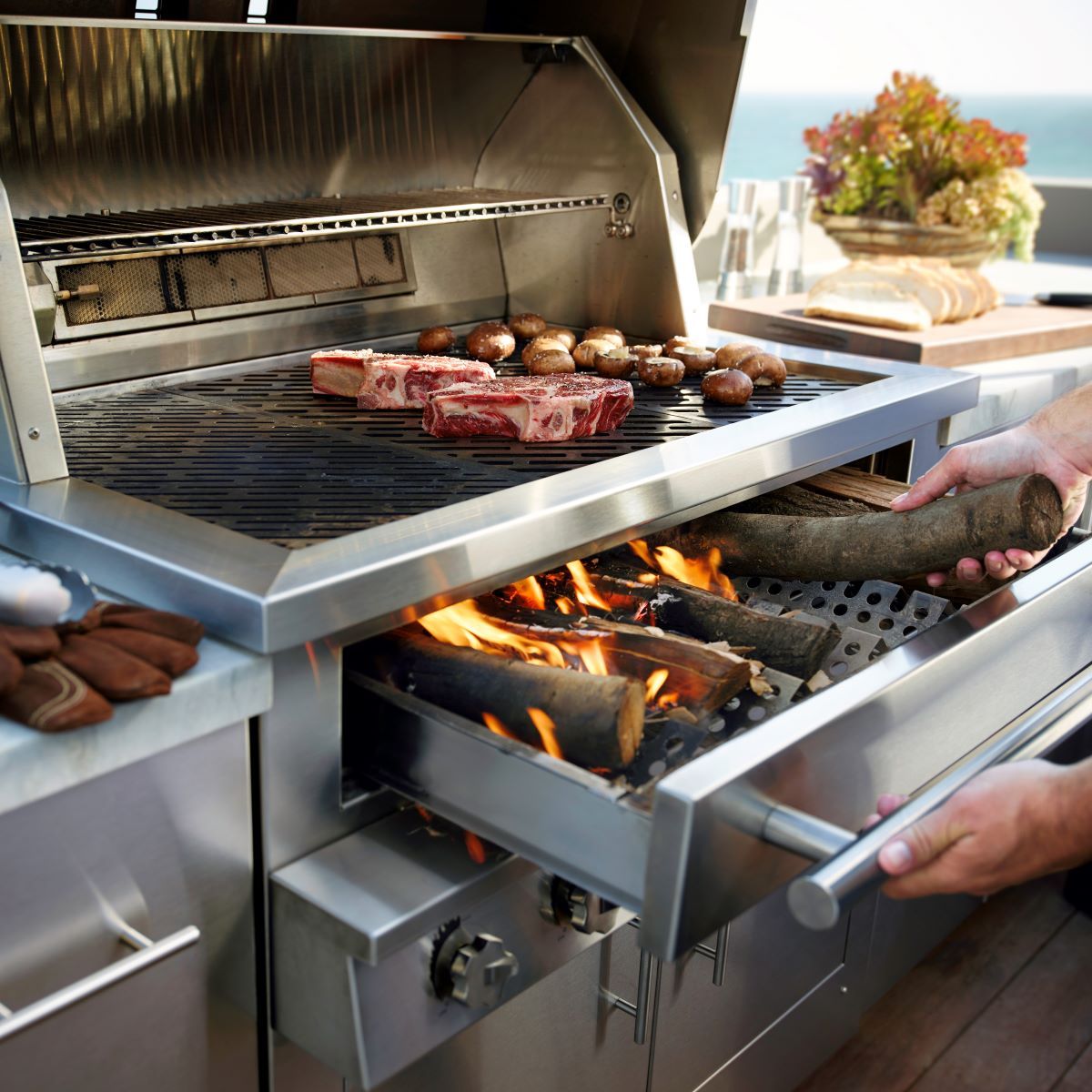 Kalamazoo Hybrid Fire Built-In Grill - K1000HB-2-1-EUNG- S4 - Kitchen In The Garden