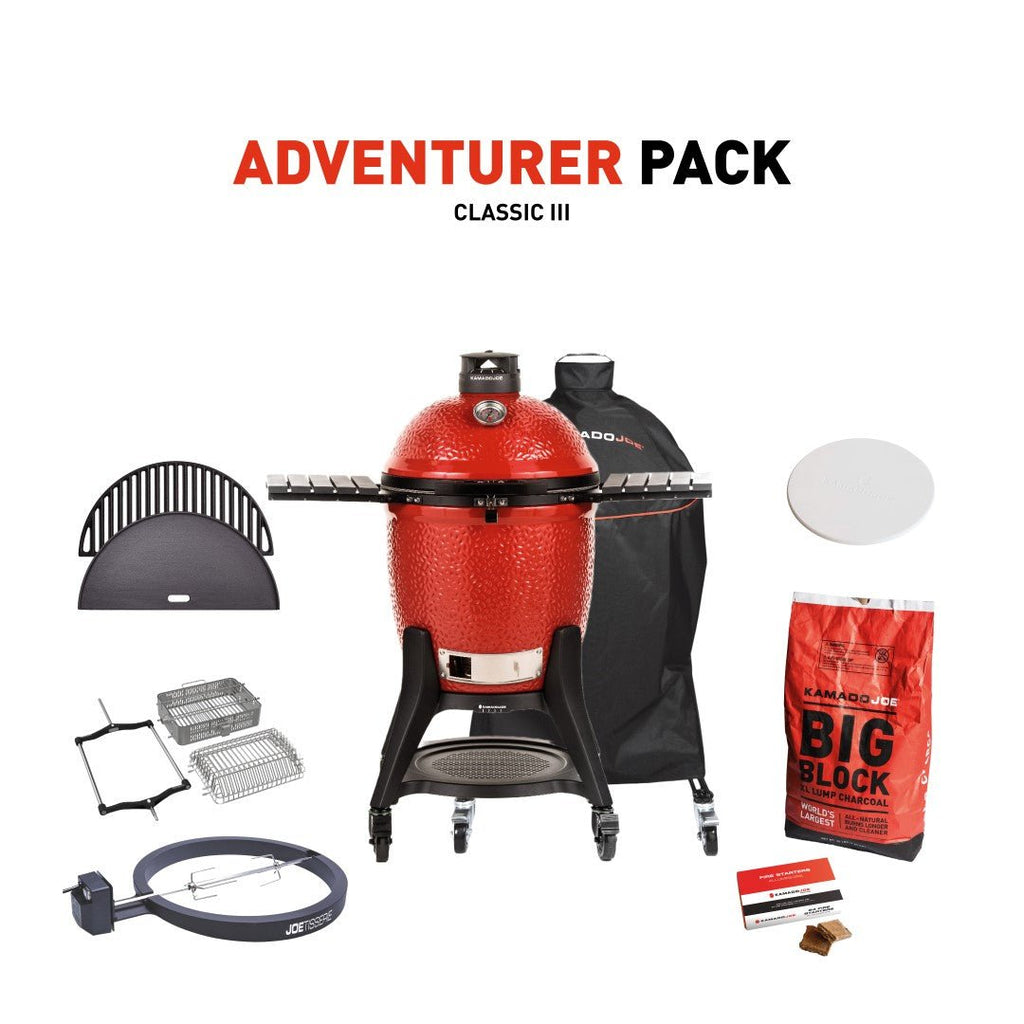 Kamado Joe Grill with Adventurer Pack - Kitchen In The Garden