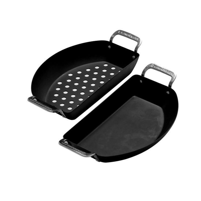 Kamado Joe Karbon Steel Half Moon Pan - Kitchen In The Garden