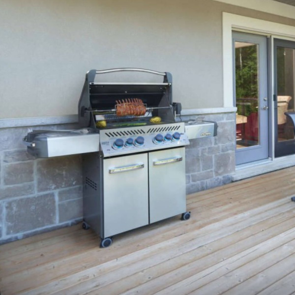 Napoleon Prestige 500 Grill with Cart Kitchen In The Garden