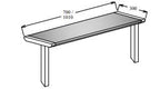 Oliveti Poseur Shelf 700 or 1010 - Kitchen In The Garden