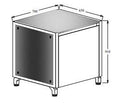 Oliveti Single Door Cupboard with sink cut-out (700) - Kitchen In The Garden