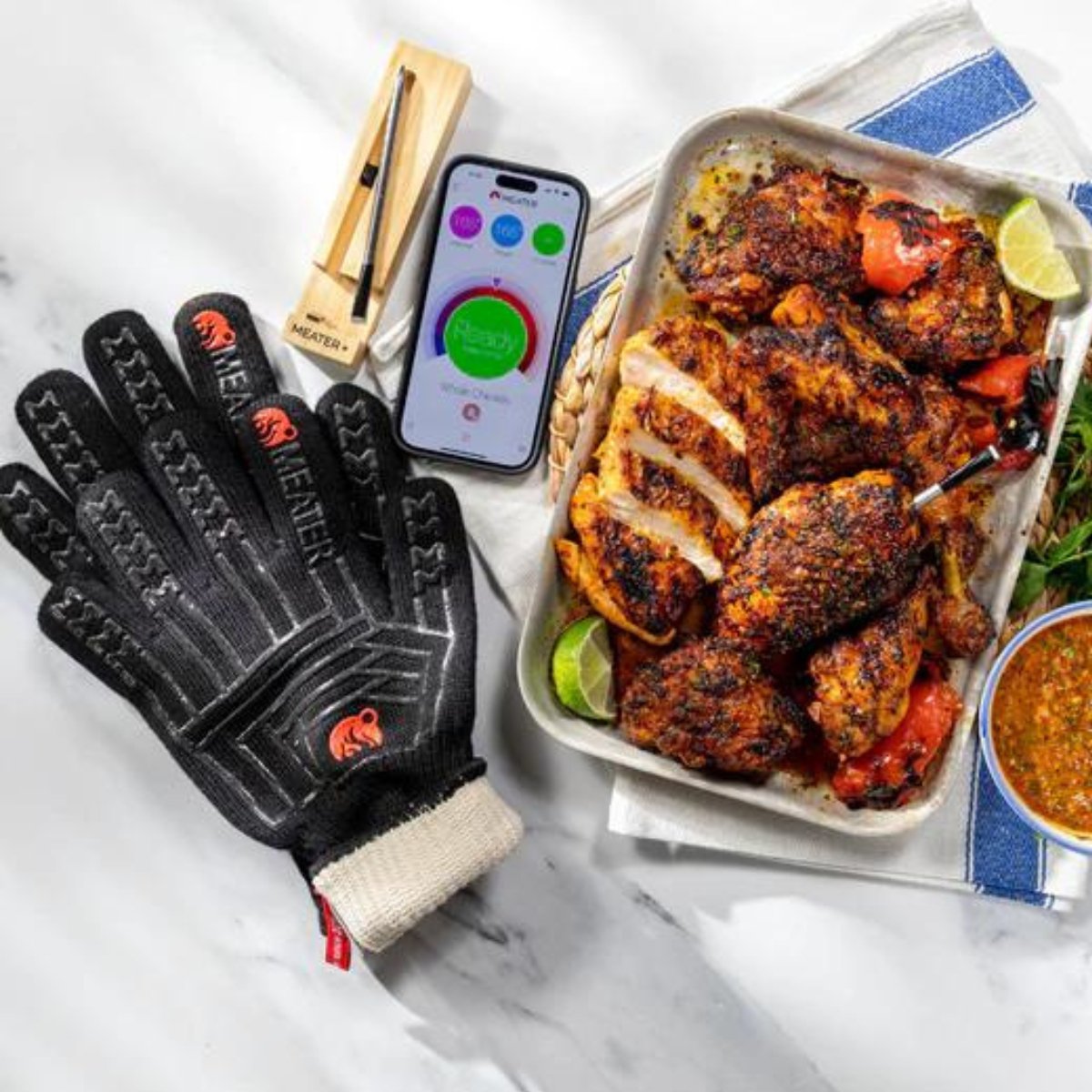 Traeger MEATER Plus, Oven Mitts & Hanger Bundle - Kitchen In The Garden